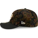 epci-curbata-negru-fitted-59fifty-low-profile-floral-cord-three-looms-printed-corduroy-de-oakland-athletics-mlb-de-new-era