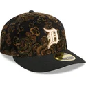 cap-curbata-black-ajustada-59fifty-low-profile-floral-cord-three-looms-printed-corduroy-de-detroit-tigers-mlb-de-new-era