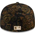 epci-curbata-negru-ajustat-59fifty-low-profile-floral-cord-three-looms-printed-corduroy-de-detroit-tigers-mlb-de-new-era