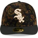 epci-curbata-negru-fitted-59fifty-low-profile-floral-cord-three-looms-printed-corduroy-de-chicago-white-sox-mlb-de-new-era