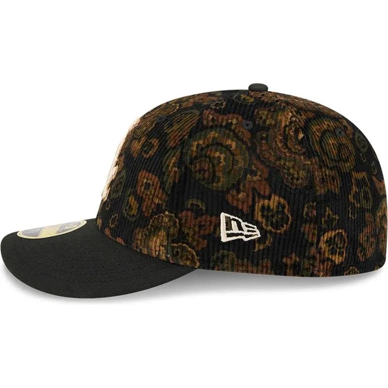 schwarze-gebogene-kappe-59fifty-low-profile-floral-cord-three-looms-bedruckter-cord-der-chicago-white-sox-mlb-von-new-era