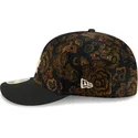 casquette-courbee-noire-ajustee-59fifty-low-profile-floral-cord-three-looms-printed-corduroy-los-angeles-dodgers-mlb-new-era