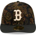 czarna-dopasowana-czapka-z-zakrzywionym-daszkiem-59fifty-low-profile-floral-cord-three-looms-printed-corduroy-boston-red-sox-mlb