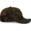 cappellino-curvo-nero-chiuso-59fifty-low-profile-floral-cord-three-looms-printed-corduroy-dei-boston-red-sox-mlb-di-new-era