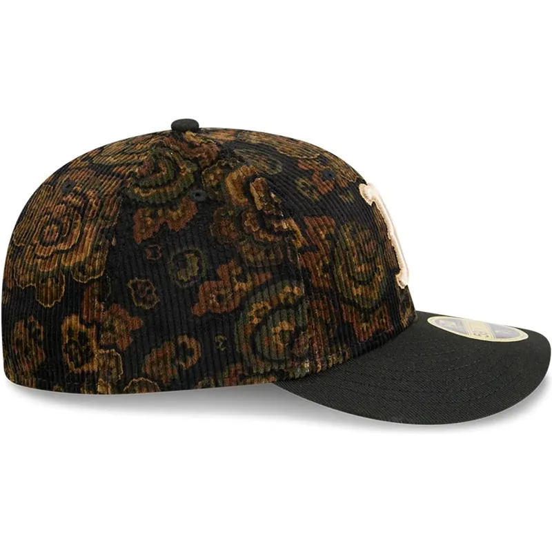 boston-red-sox-mlb-new-era-59fifty-low-profile-floral-cord-three-looms-bedruckter-kord-snapback-in-schwarz