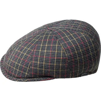 Beret gray de Boina gris Pattern Flexfit Grey Plaid de Kangol