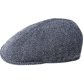 Boina blu navy Pattern Flexfit Marled Navy di Kangol