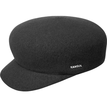 Berretto nero Wool Adj Mau Black di Kangol