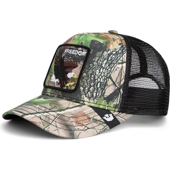 Șepci curbată camionagiu camuflaj snapback águila Freedom Eagle Camouflage Seasonal Real Tree The Farm The Farm de Goorin Bros.