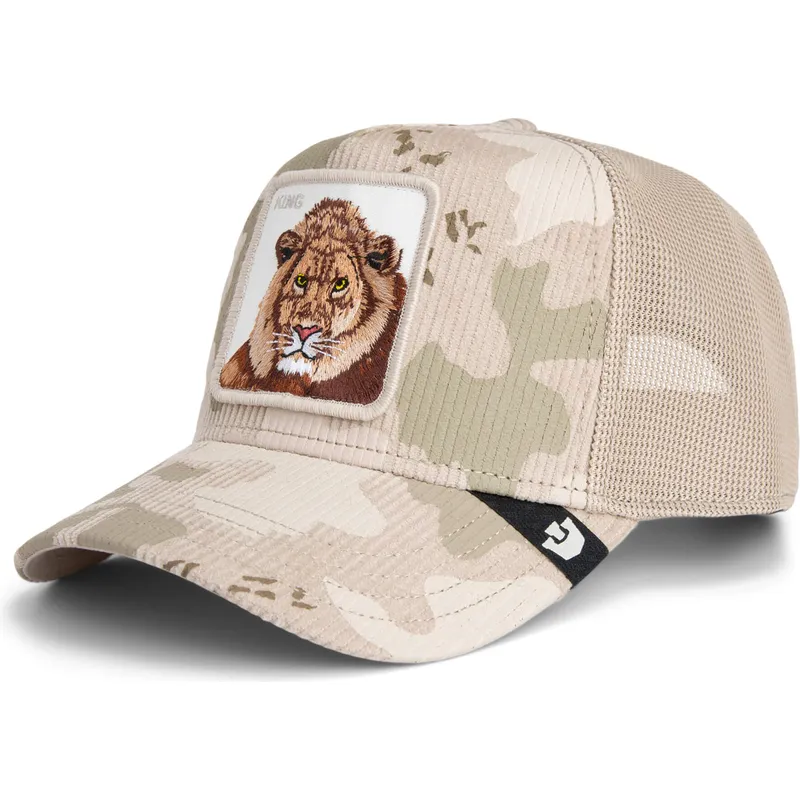cappellino-trucker-beige-leone-king-corduroy-camo-the-farm-di-goorin-bros