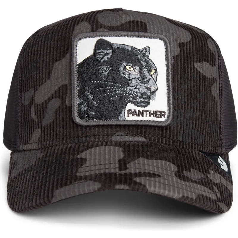 cappellino-trucker-nero-pantera-panther-corduroy-camo-the-farm-di-goorin-bros