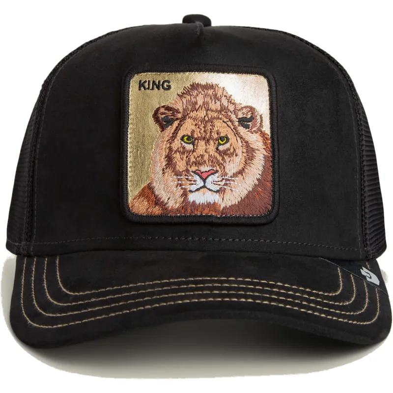 epci-curbata-camionagiu-negru-snapback-leon-king-golden-suede-the-farm-the-farm-de-goorin-bros