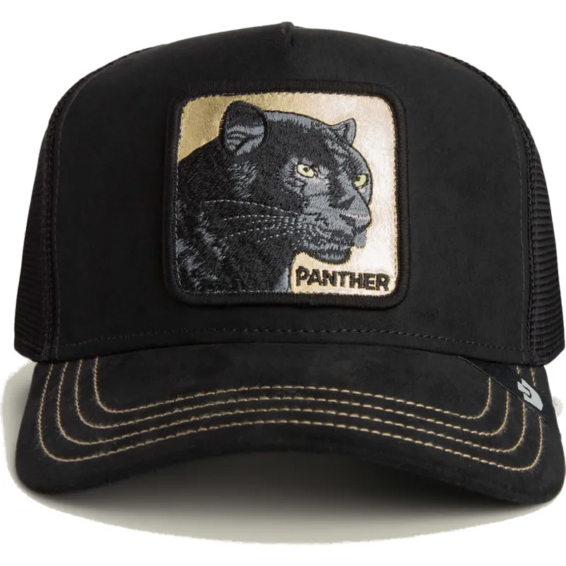 epci-curbata-negru-snapback-panther-golden-suede-the-farm-de-goorin-bros