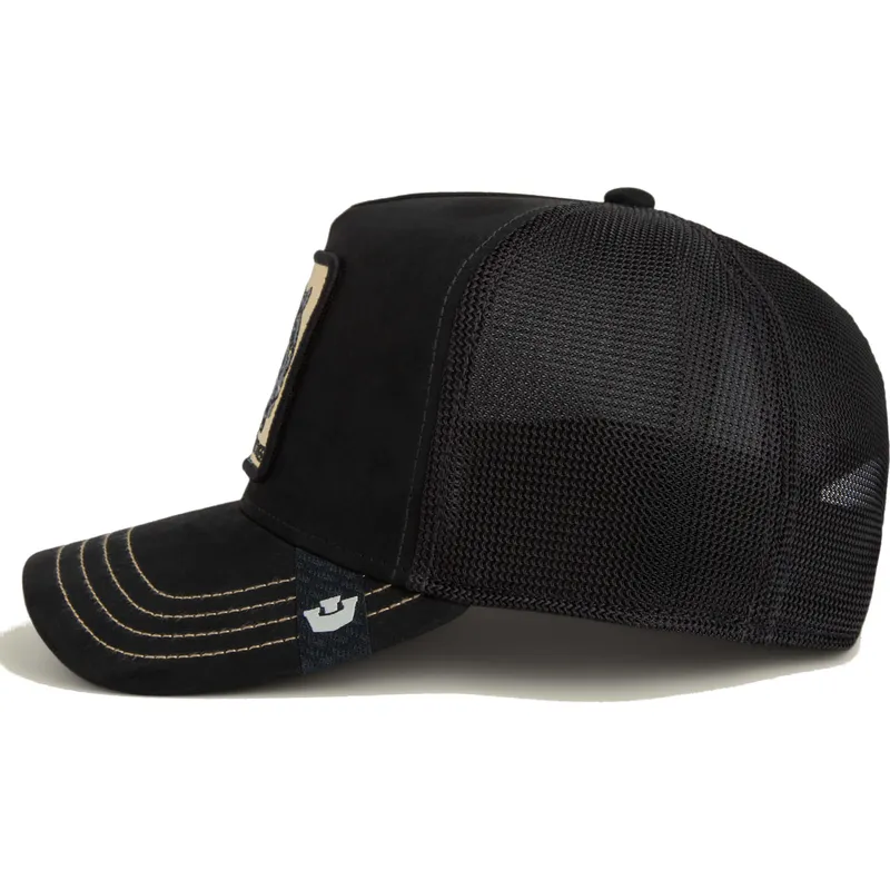 epci-curbata-negru-snapback-panther-golden-suede-the-farm-de-goorin-bros