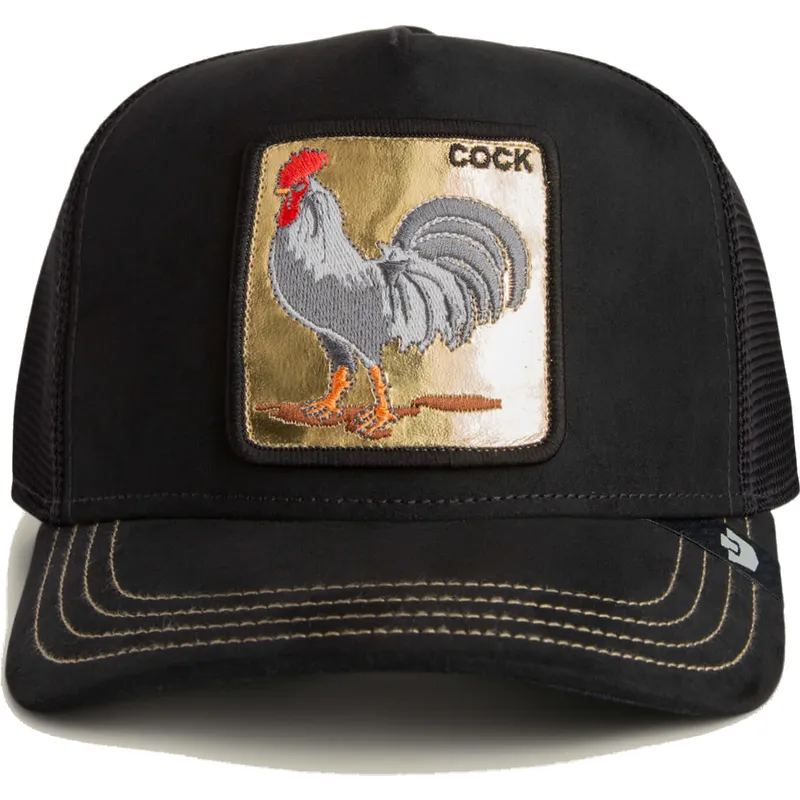 epci-curbata-negru-snapback-cock-golden-suede-the-farm-de-goorin-bros