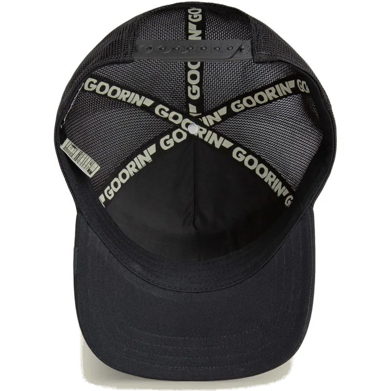 cappello-trucker-nero-gallo-cock-golden-suede-the-farm-di-goorin-bros