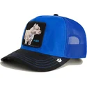 epci-curbata-albastru-snapback-flex-suede-the-farm-de-goorin-bros