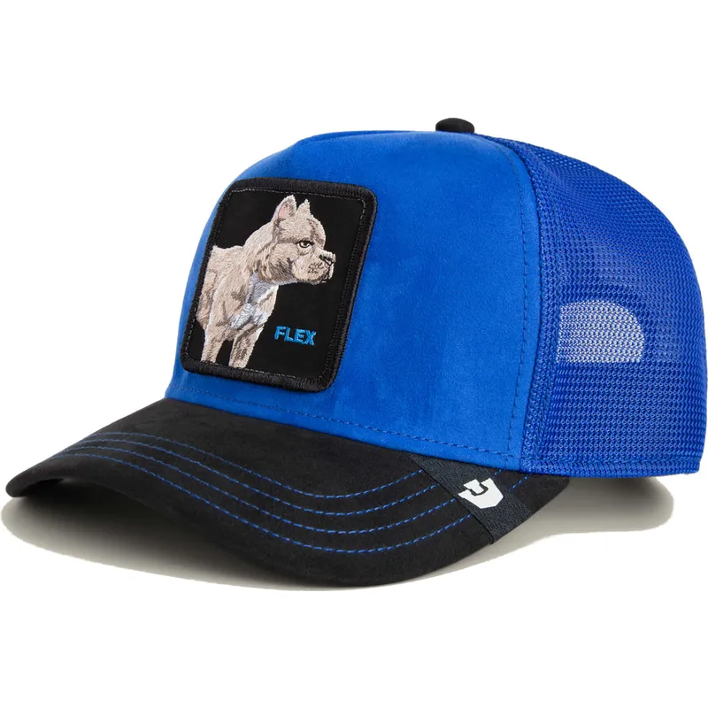 epci-curbata-albastru-snapback-flex-suede-the-farm-de-goorin-bros