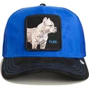 epci-curbata-albastru-snapback-flex-suede-the-farm-de-goorin-bros