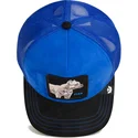 cappellino-trucker-blu-e-nero-cane-pitbull-flex-pitbull-suede-the-farm-di-goorin-bros