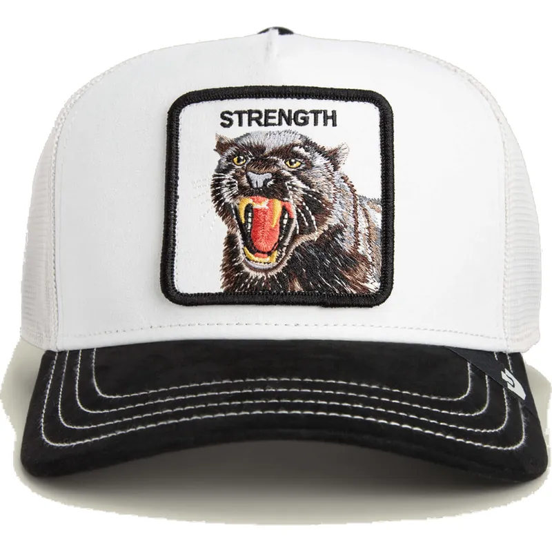 trucker-cap-weiss-und-schwarz-panther-strength-panther-suede-the-farm-von-goorin-bros