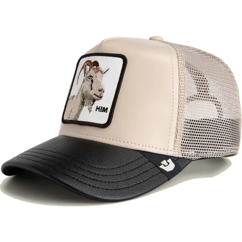 cappellino-trucker-beige-e-nero-capra-him-courtside-the-farm-di-goorin-bros