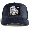 epci-curbata-bleumarin-snapback-king-lion-velour-the-farm-de-goorin-bros