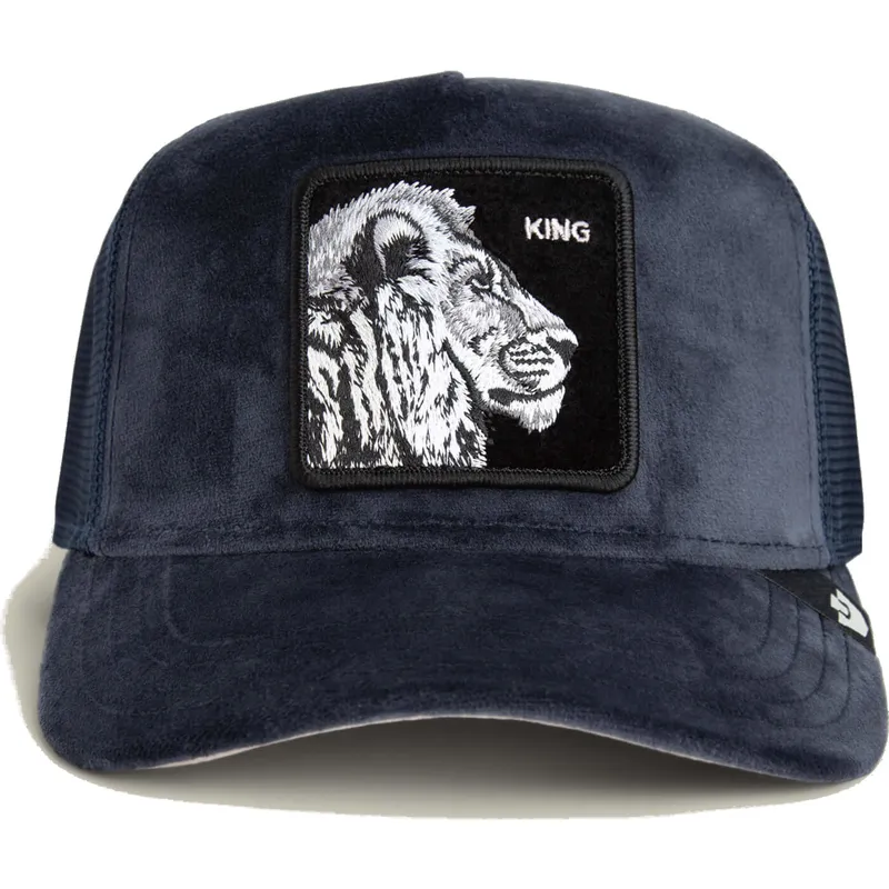 epci-curbata-bleumarin-snapback-king-lion-velour-the-farm-de-goorin-bros