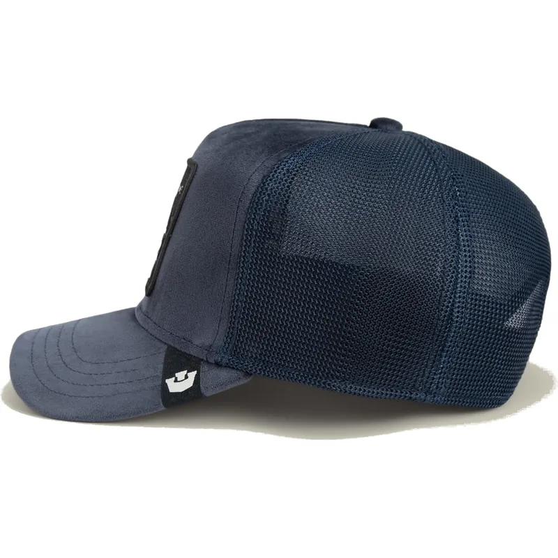 goorin-bros-the-farm-king-lion-velour-lowe-marineblaue-trucker-kappe