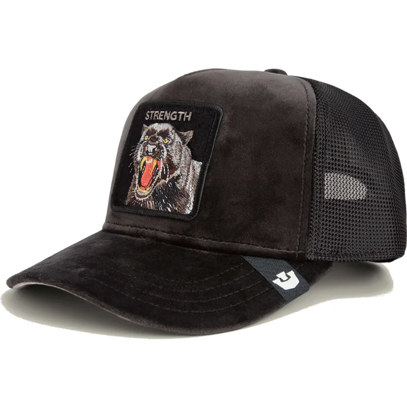 epci-curbata-negru-snapback-strength-panther-velour-the-farm-de-goorin-bros