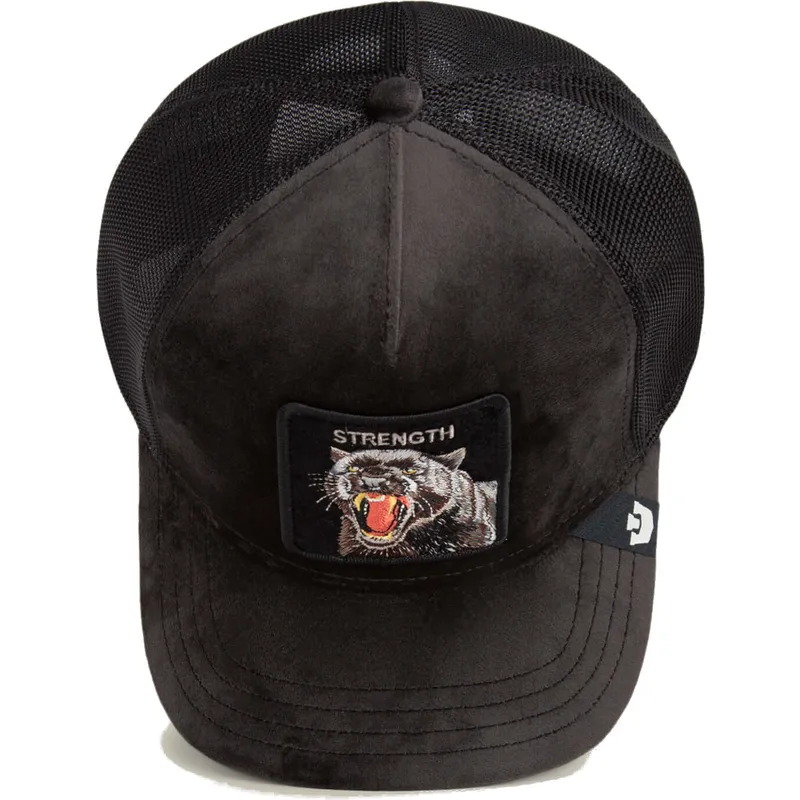 cappellino-trucker-nero-pantera-strength-panther-velour-the-farm-di-goorin-bros