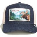 casquette-trucker-bleue-et-blanche-orignal-off-the-grid-staycation-homestead-the-farm-goorin-bros