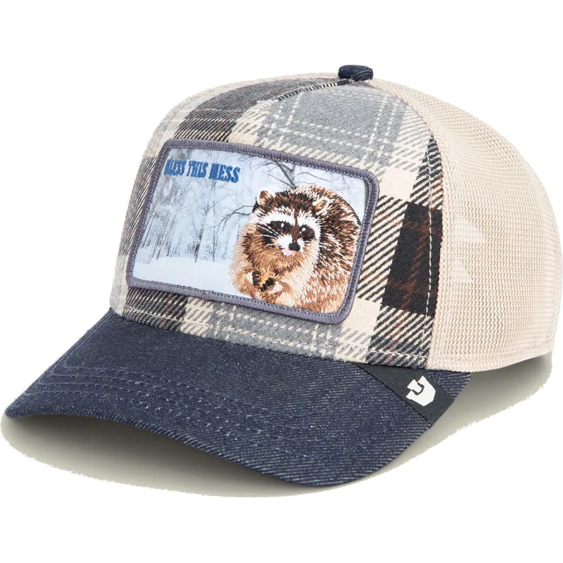 cappello-trucker-blu-mapache-bless-this-mess-free-spirited-homestead-the-farm-di-goorin-bros