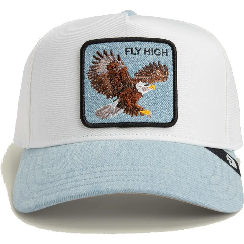 weisse-und-blaue-trucker-kappe-mit-adler-fly-high-denim-the-farm-von-goorin-bros