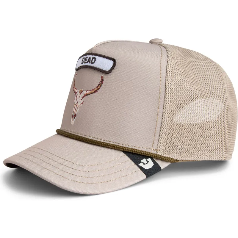 cappellino-trucker-beige-buey-gb2-skull-the-rocker-the-farm-di-goorin-bros