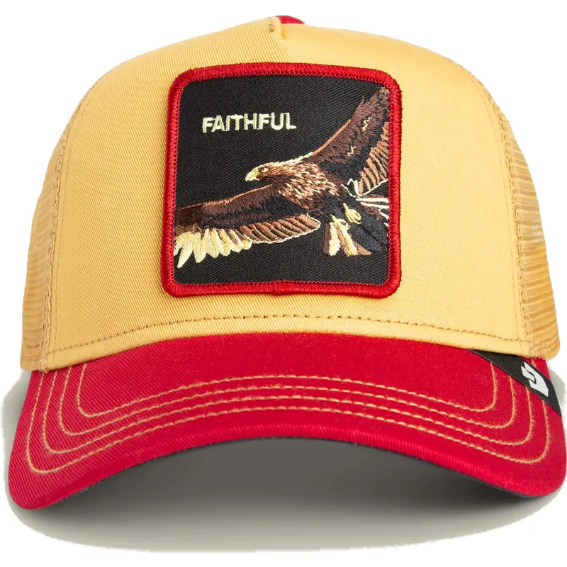 cappellino-trucker-giallo-e-rosso-aquila-the-faithful-eagle-sport-the-farm-di-goorin-bros
