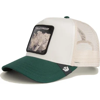 Goorin Bros. Rhinoceros Bulletproof Sport The Farm White and Green Trucker Hat