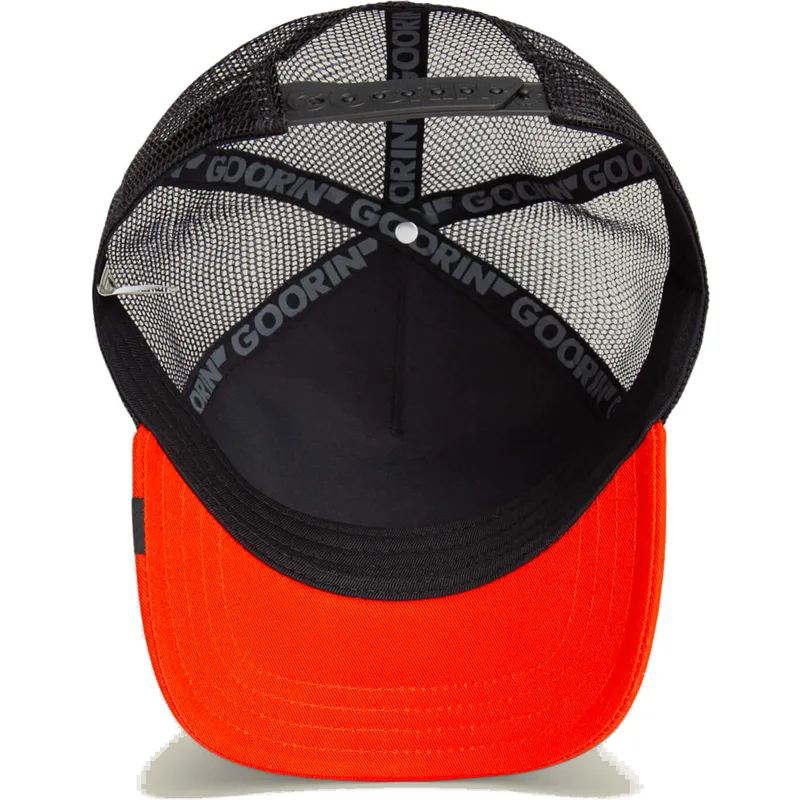 gorra-trucker-nera-e-arancione-volpe-good-looks-sport-the-farm-di-goorin-bros