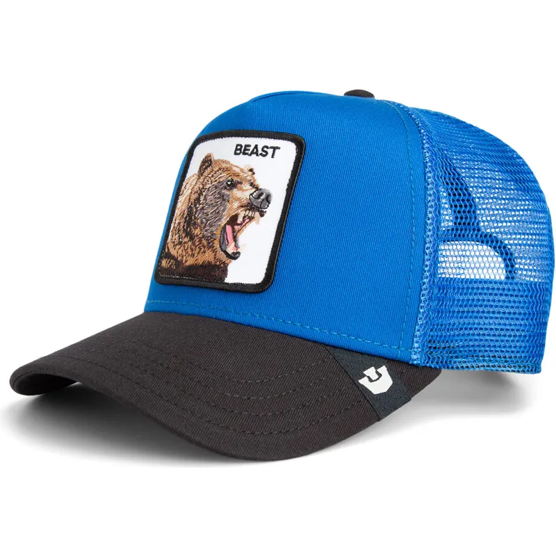 cappellino-trucker-blu-e-nero-orso-the-beast-sport-the-farm-di-goorin-bros