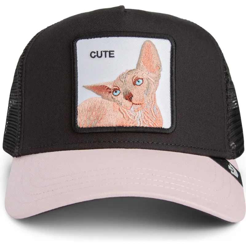 czapka-trucker-czarna-kot-cute-the-sphynx-sport-the-farm-od-goorin-bros