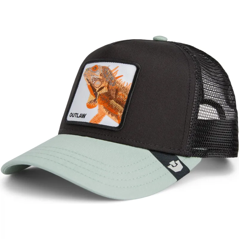 gorra-trucker-nera-lagarto-the-outlaw-sport-the-farm-di-goorin-bros