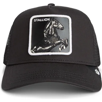 Gorra trucker negra caballo Stallion The Farm de Goorin Bros.