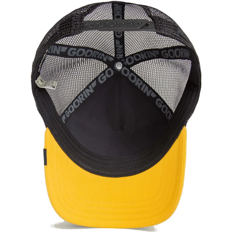 cappello-trucker-nero-e-giallo-per-bambino-scorpione-deadly-mini-the-farm-di-goorin-bros