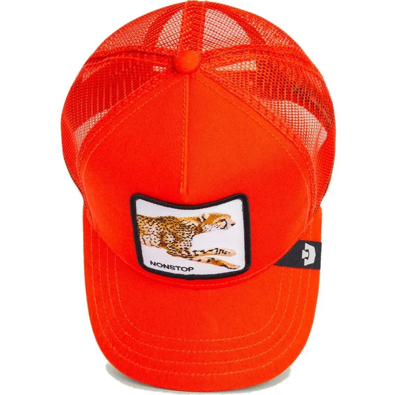 gorra-trucker-arancione-per-bambino-ghepardo-the-nonstop-mini-the-farm-di-goorin-bros