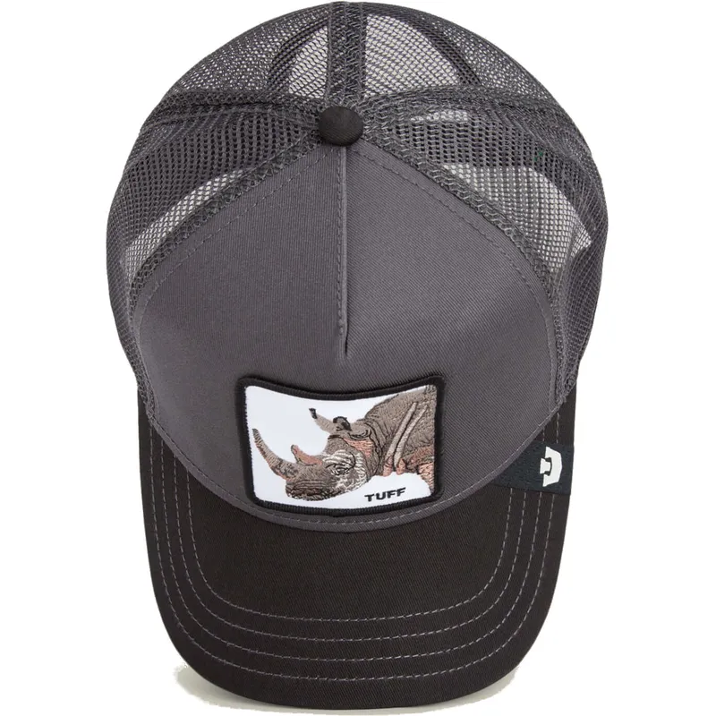 gorra-trucker-grigia-per-bambino-rinoceronte-the-tuff-mini-the-farm-di-goorin-bros