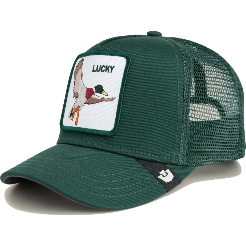 cappello-trucker-verde-per-bambino-anatra-the-lucky-mini-the-farm-di-goorin-bros