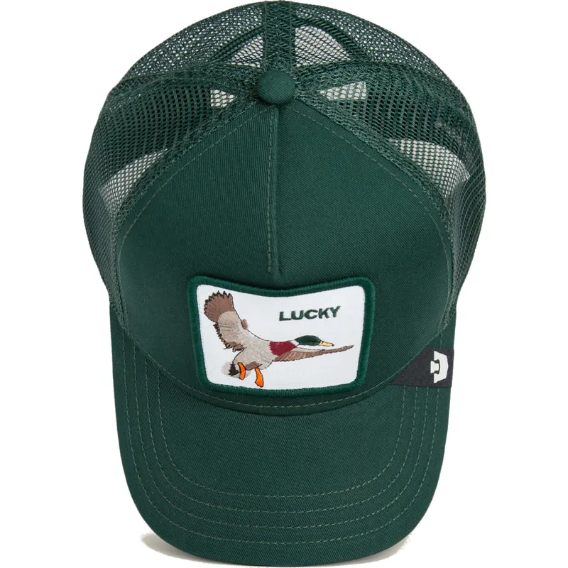 cappello-trucker-verde-per-bambino-anatra-the-lucky-mini-the-farm-di-goorin-bros