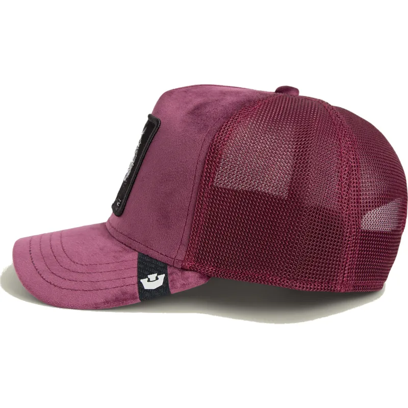 goorin-bros-the-farm-velour-savage-tiger-bordeaux-trucker-cap