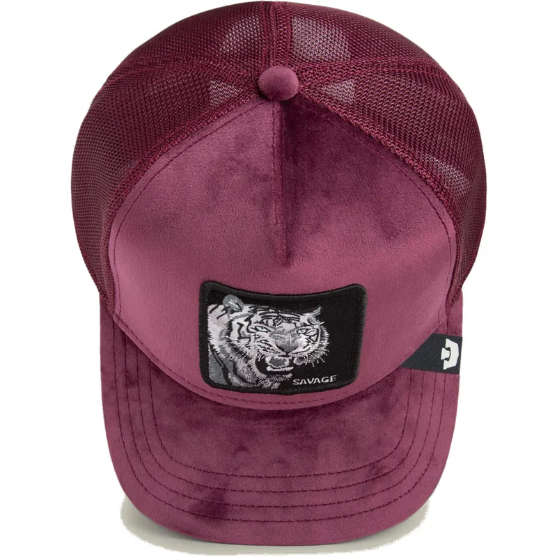 goorin-bros-the-farm-velour-savage-tiger-bordeaux-trucker-cap
