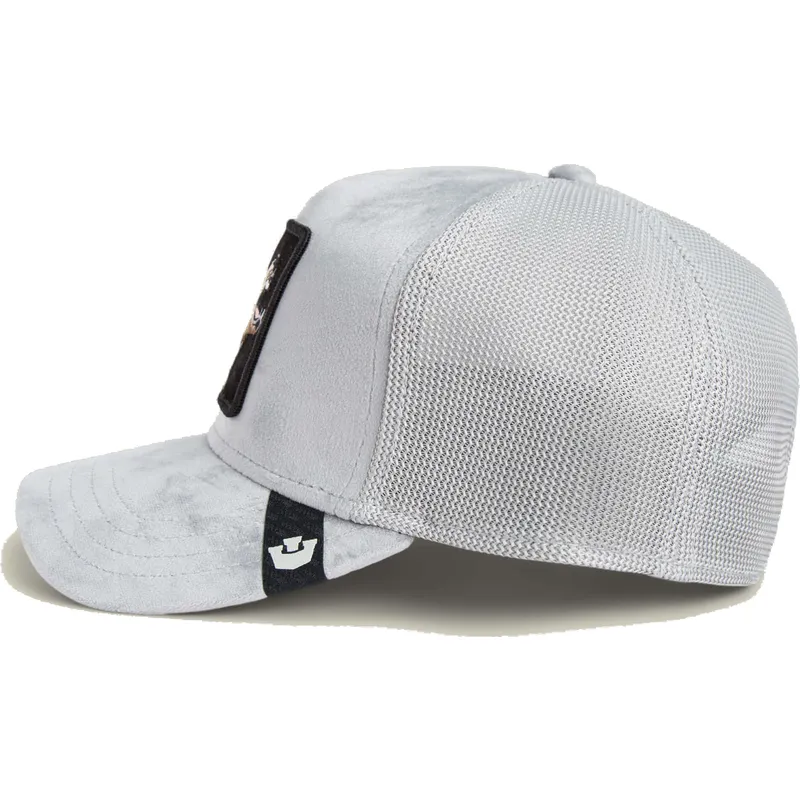 epci-curbata-gri-snapback-maverick-wolf-velour-the-farm-de-goorin-bros